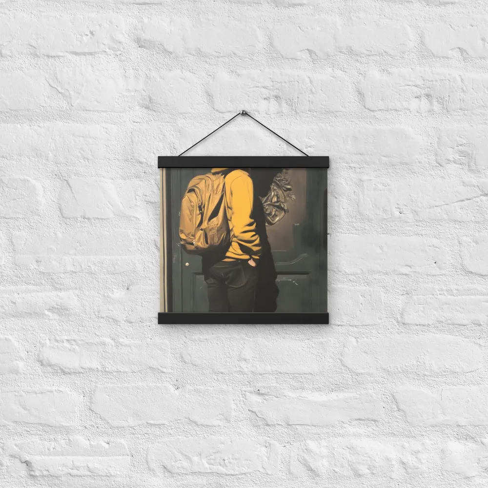 Silent Reflection | Poster With Black Wood Hanger | 12″×12″