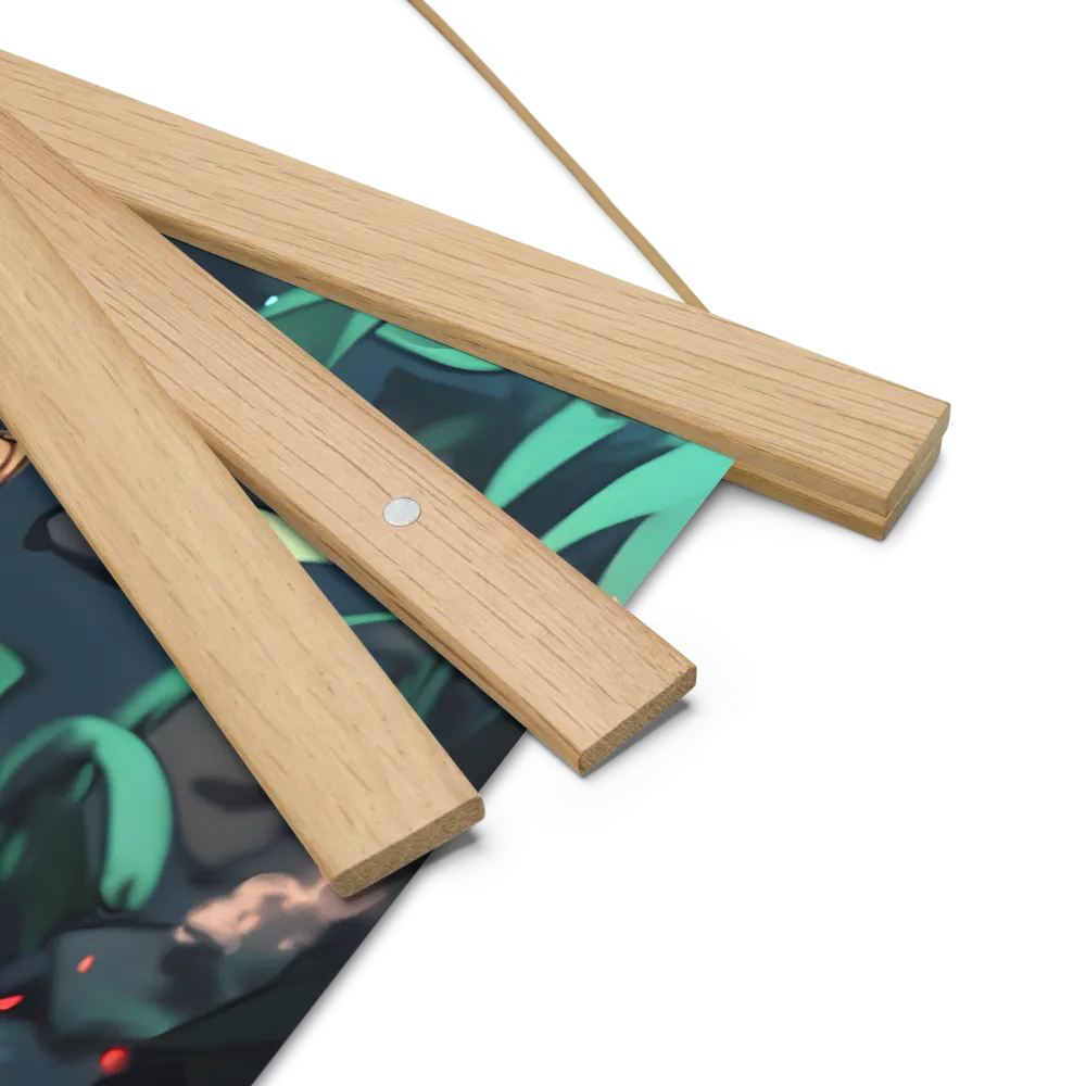Whispers of Nature | Poster With Oak Wood Hanger | 14″×14″