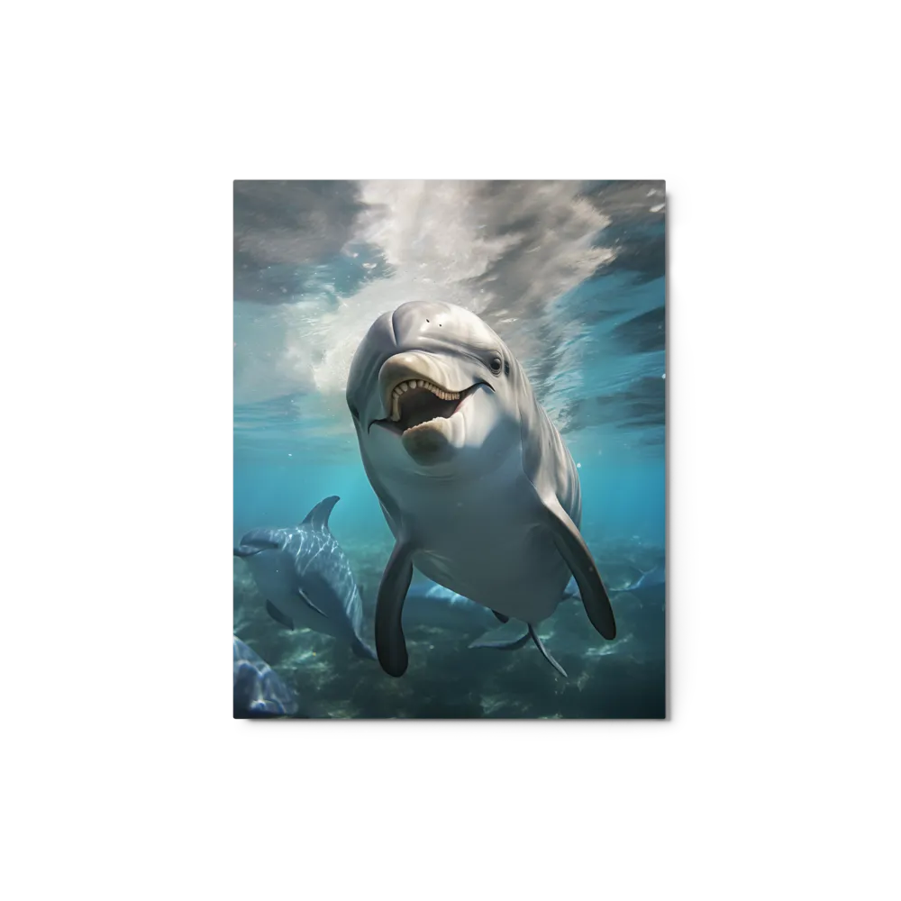 Beneath the Waves: A Dolphin's Dance