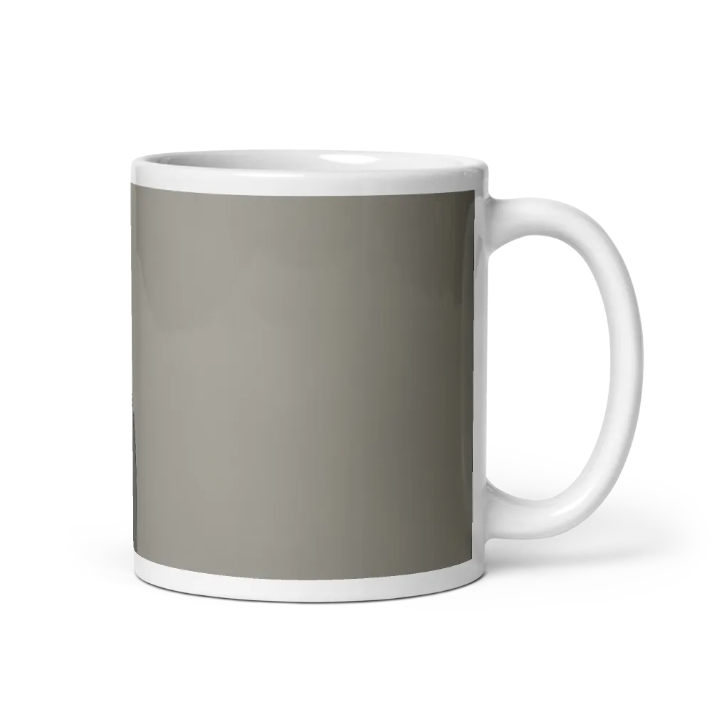 Serenity in Monochrome | Mug with White inside | 11 oz