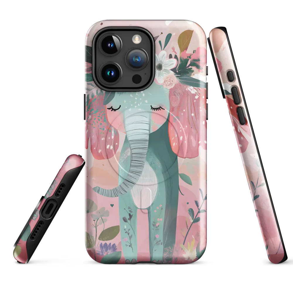 Whimsical Elephant in Bloom