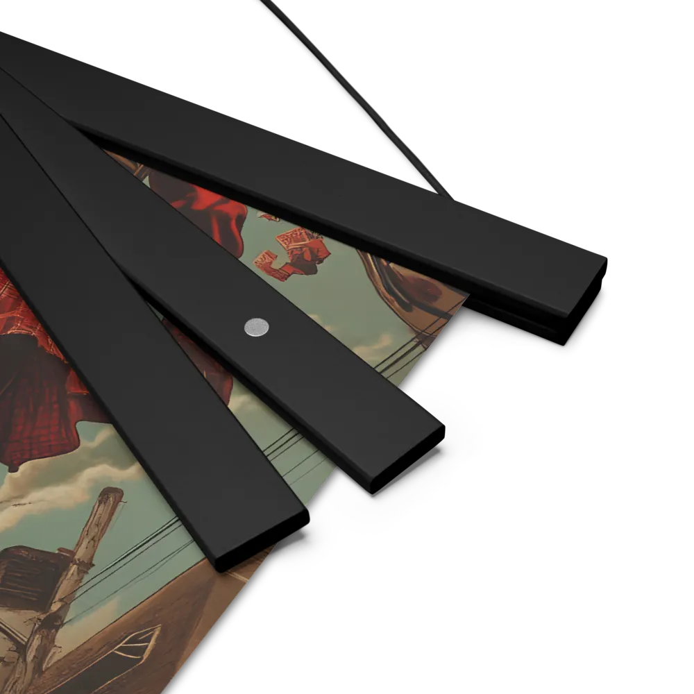 Flight of the Urban Dreamer | Poster With Black Wood Hanger | 10″×10″
