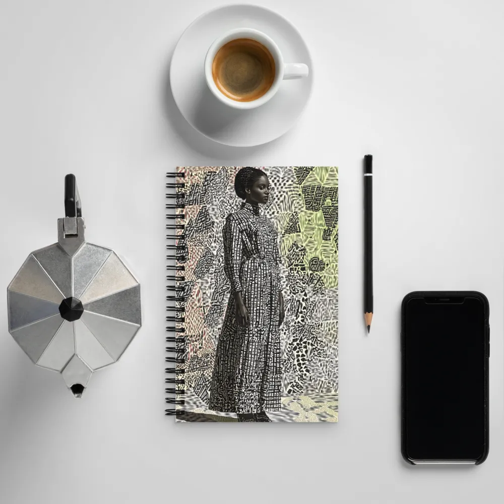 Elegance in Abstract Patterns | Spiral Notebook