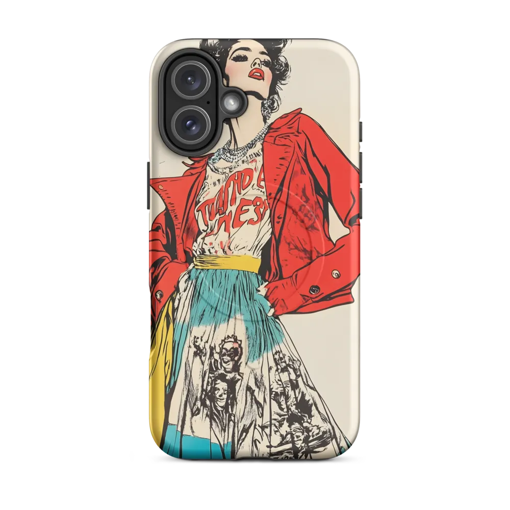 Vibrant Elegance: A Pop Art Fashion Statement