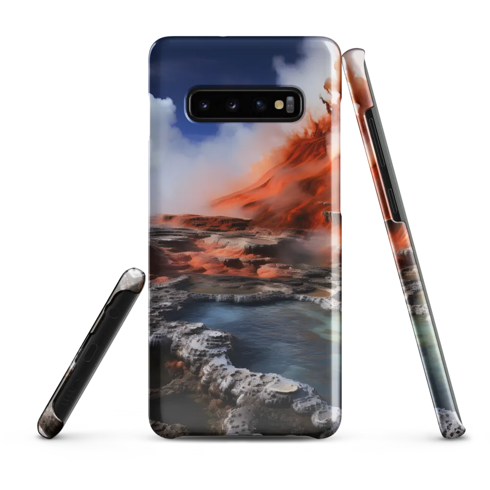 Nature's Fury: The Volcano's Expression | Phone Case |  S10 Plus | Snap Case | Glossy