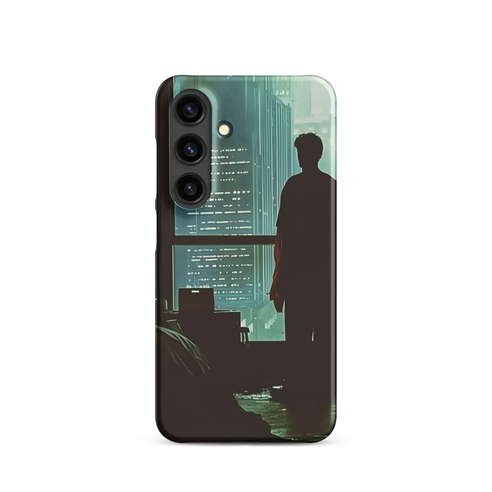 Silent Contemplation in a Futuristic Dystopia