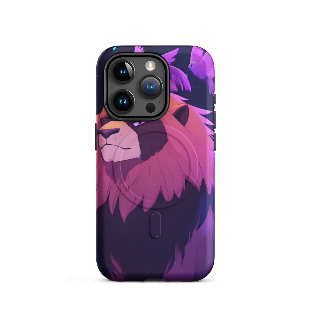 Regal Serenity: The Majestic Lion | Phone Case |  15 Pro | MagSafe® Tough Case | Matte