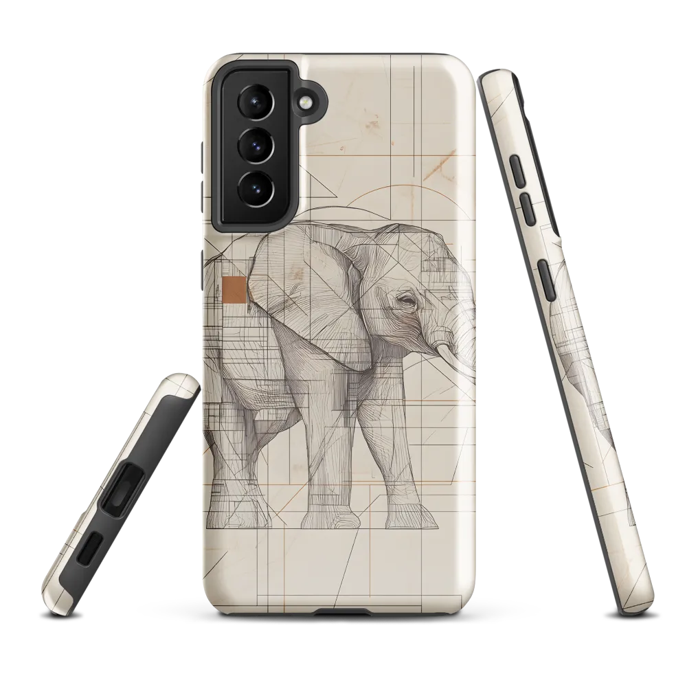 Geometric Elegance: The Steel Elephant