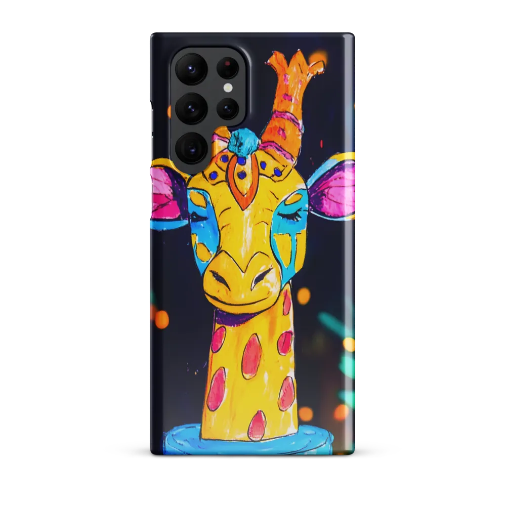 Whimsical Giraffe in Vibrant Colors | Phone Case |  S22 Ultra | Snap Case | Glossy