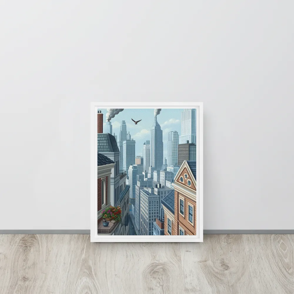 Urban Symphony | Canvas with White Frame | 11″×14″