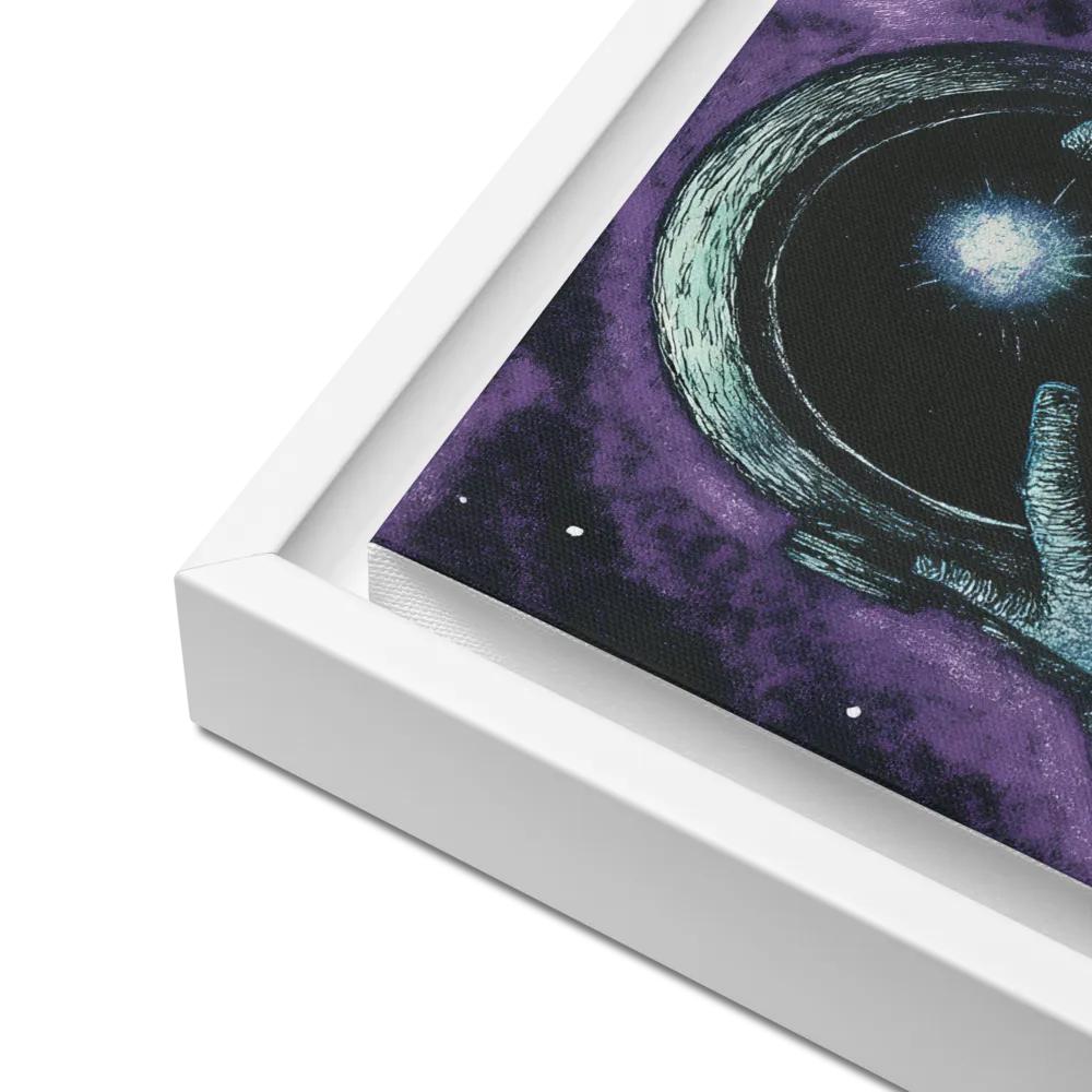 Beyond the Stars | Canvas with White Frame | 12″×12″