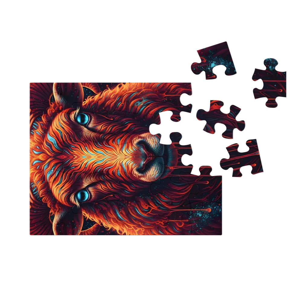 Luminous Ram 
 Jigsaw Puzzle in Tin Box