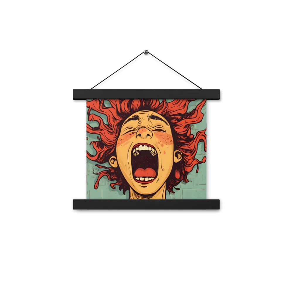 Fury Unleashed | Poster With Black Wood Hanger | 10″×10″