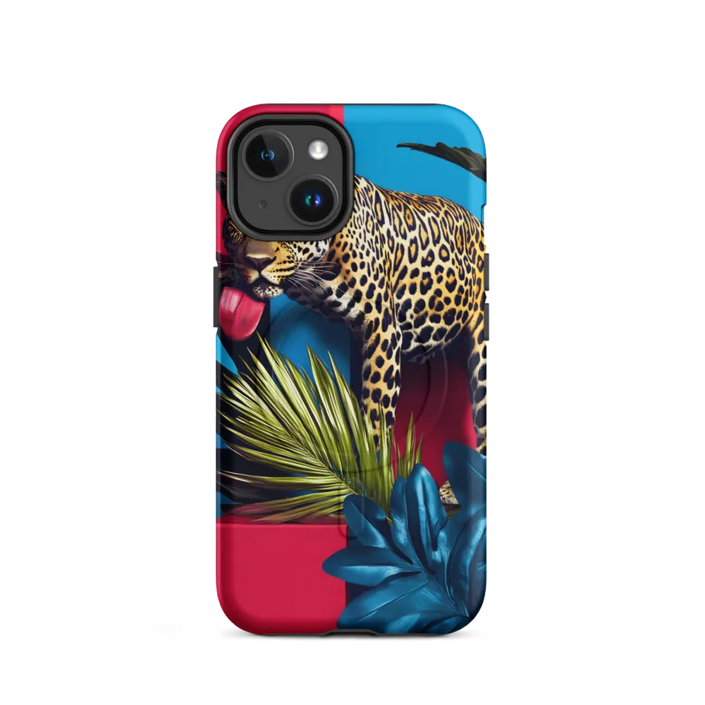 Playful Leopard in Vibrant Paradise
