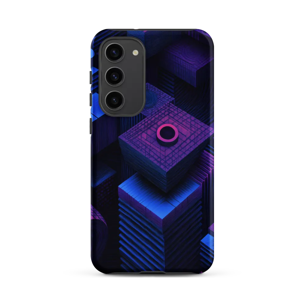 Geometric Dreams in Blue and Purple