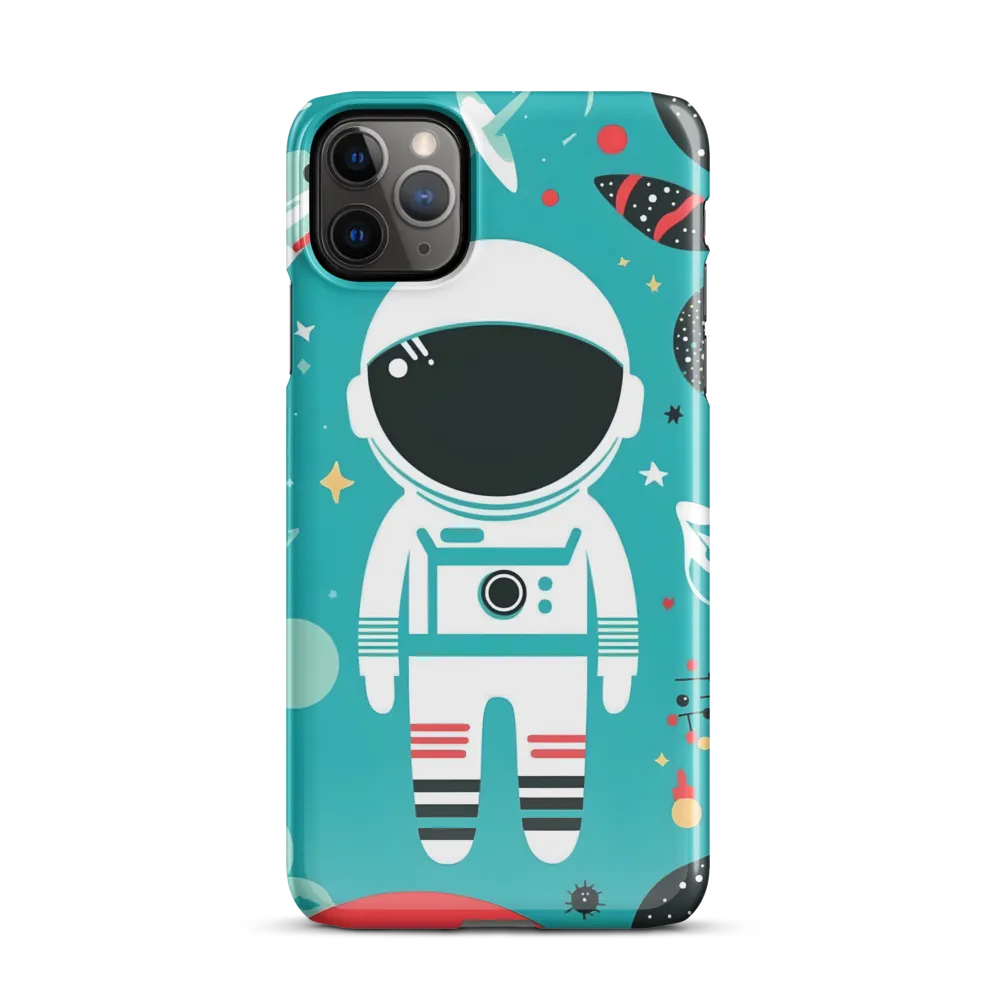 Whimsical Astronaut in Cosmic Wonderland | Phone Case |  11 Pro Max | Snap Case | Glossy