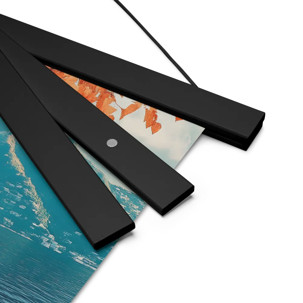 Elysian Waterscape | Poster With Black Wood Hanger | 10″×10″