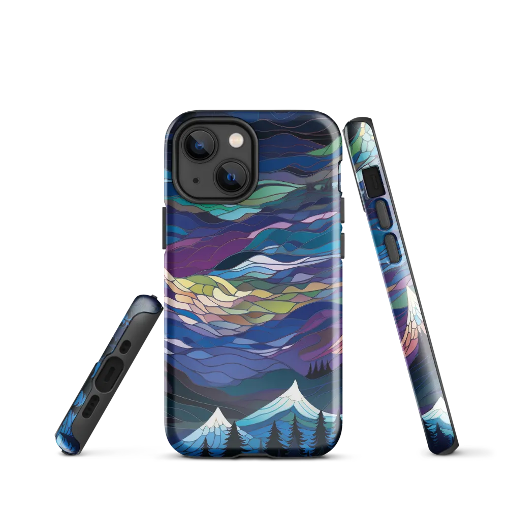 Twilight Peaks: An Abstract Mountain Landscape