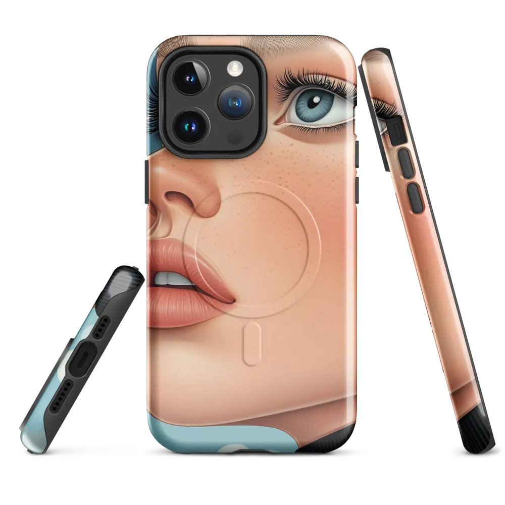 Serenity in Blue | Phone Case |  14 Pro Max | MagSafe® Tough Case | Glossy