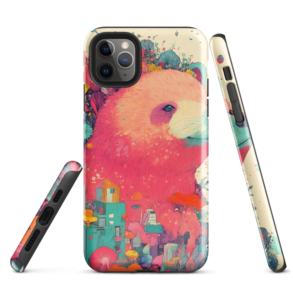 Whimsical Bear Blossom | Phone Case |  11 Pro Max | Tough Case | Glossy