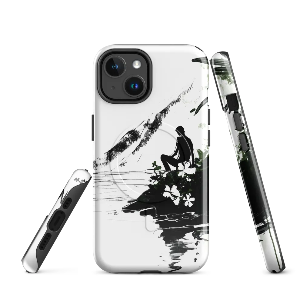 Contemplation by the Water | Phone Case |  14 | MagSafe® Tough Case | Glossy