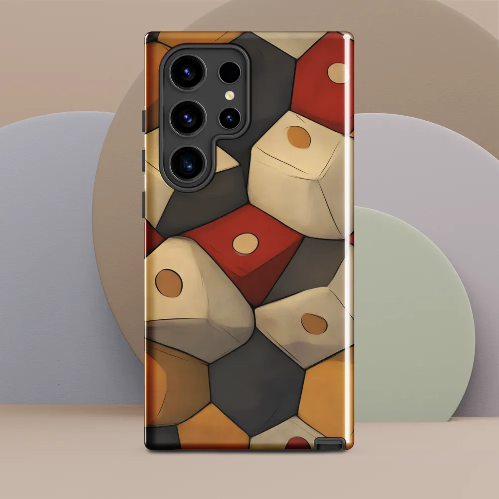 Interlocking Hexagons: An Abstract Dance of Color