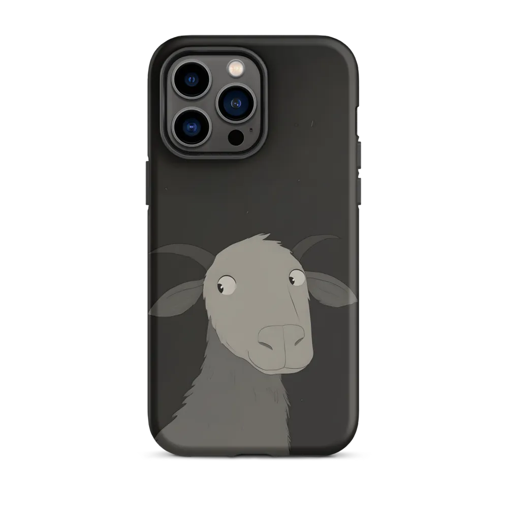 Whimsical Goat in Darkness