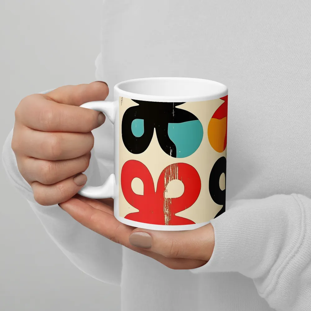 Geometric Playfulness | Mug with White inside | 11 oz