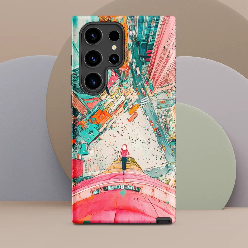 Vertical Horizons: A Surreal Cityscape Adventure | Phone Case |  S24 Ultra | Tough Case | Matte