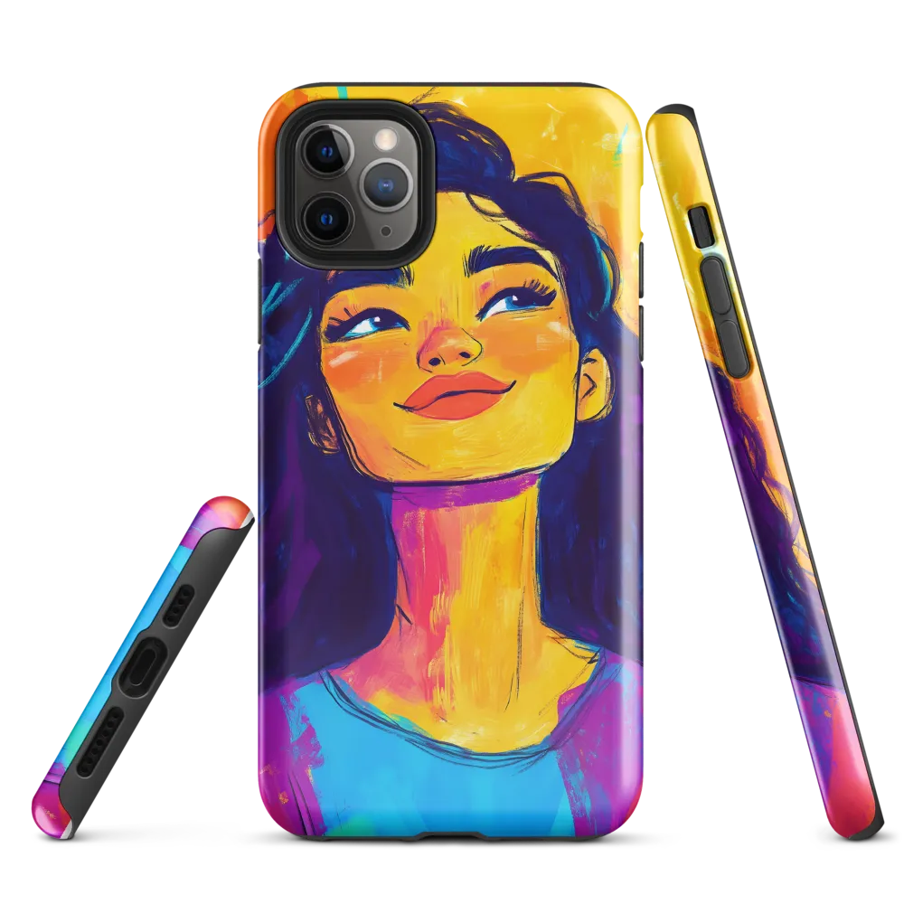 Radiant Joy: A Portrait of Confidence | Phone Case |  11 Pro Max | Tough Case | Glossy