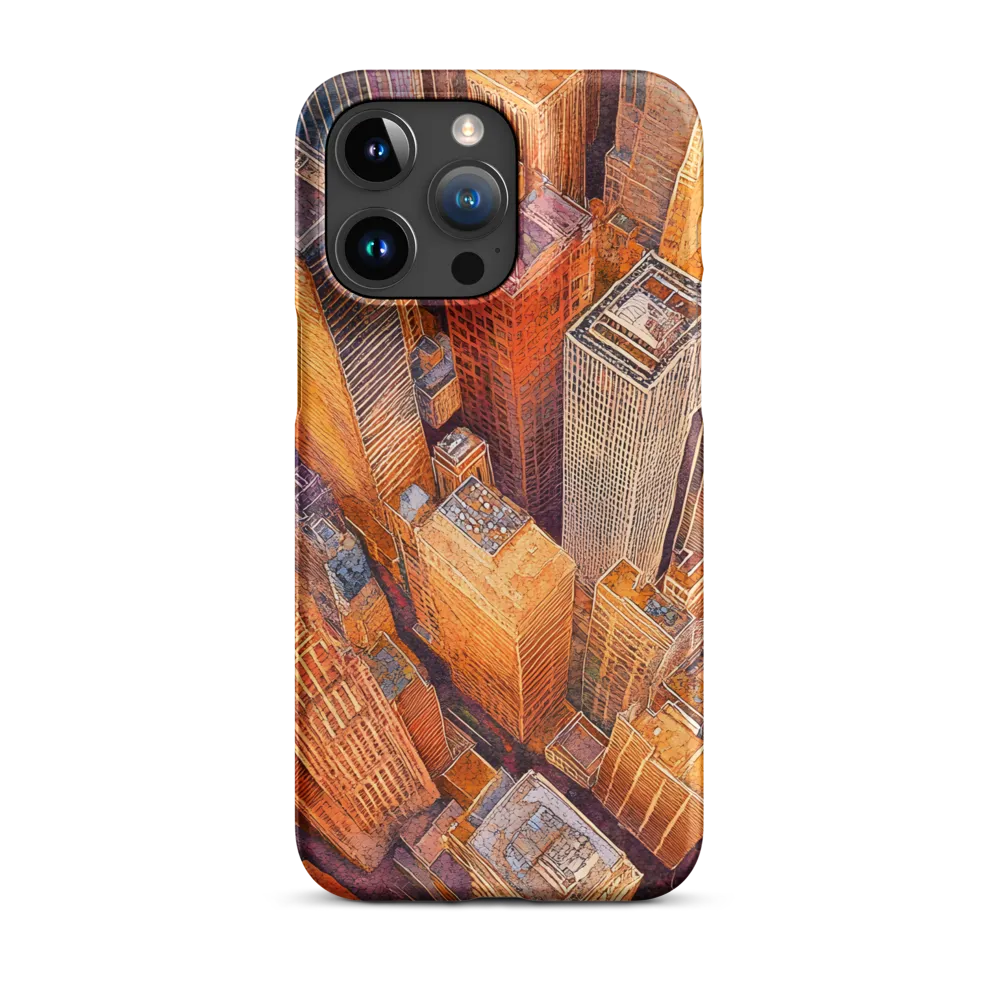 Urban Symphony in Orange and Purple