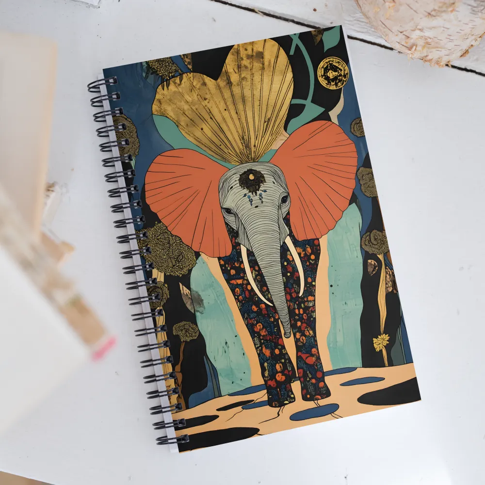 Whimsical Majesty: The Elephant of Dreams | Spiral Notebook