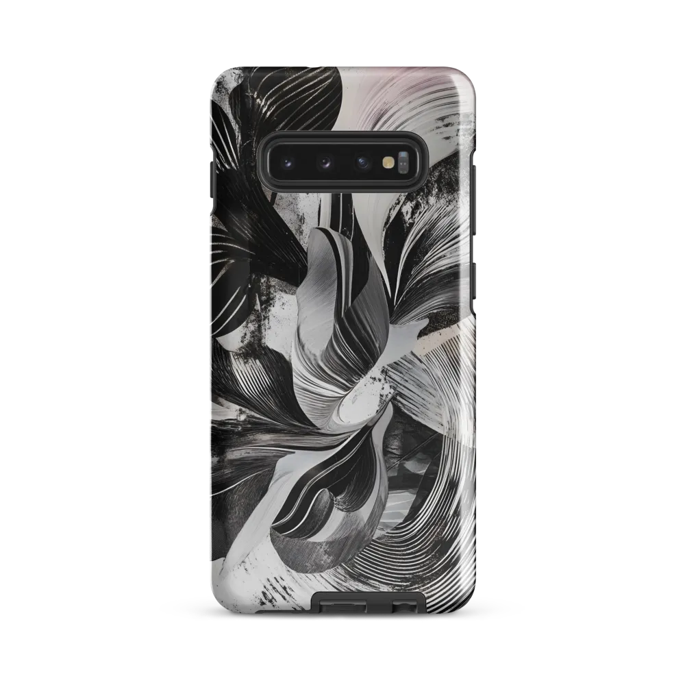 Fluid Harmony in Monochrome | Phone Case |  S10 Plus | Tough Case | Glossy