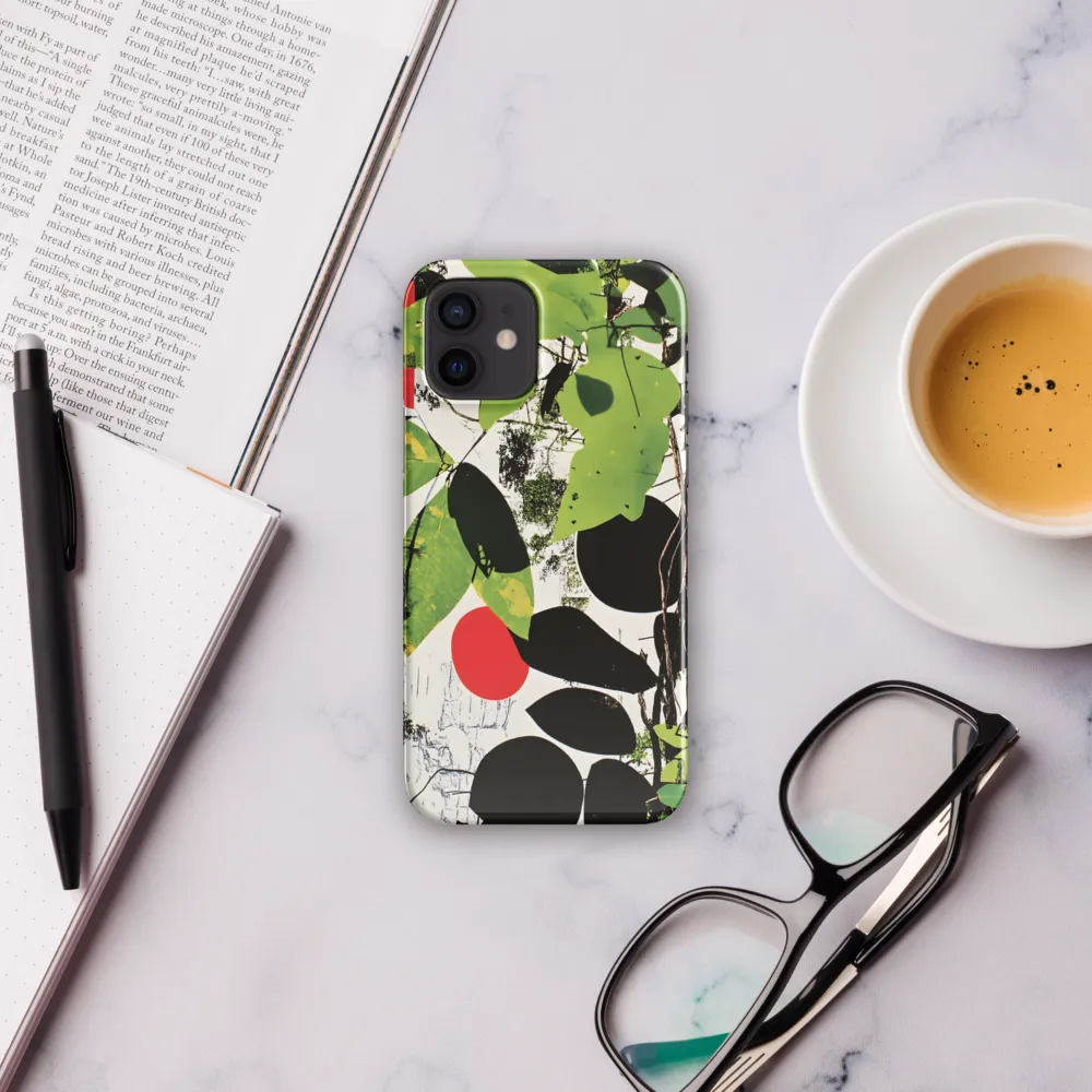 Nature's Geometry: A Contemporary Collage | Phone Case |  12 | Snap Case | Glossy