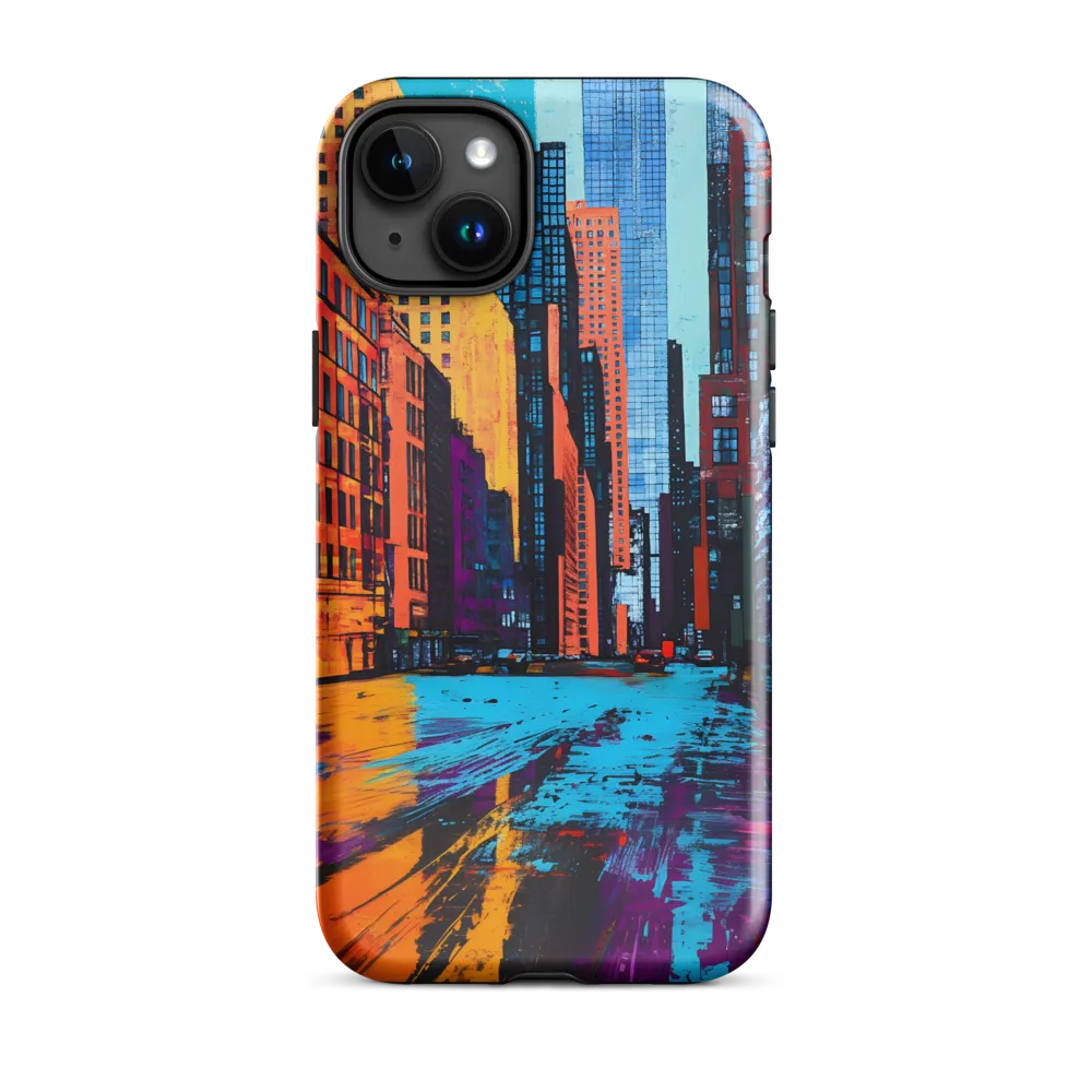 Vibrant Urban Horizons | Phone Case |  15 Plus | Tough Case | Glossy
