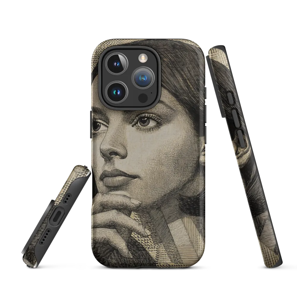 Contemplative Reflection | Phone Case |  16 Pro | Tough Case | Matte