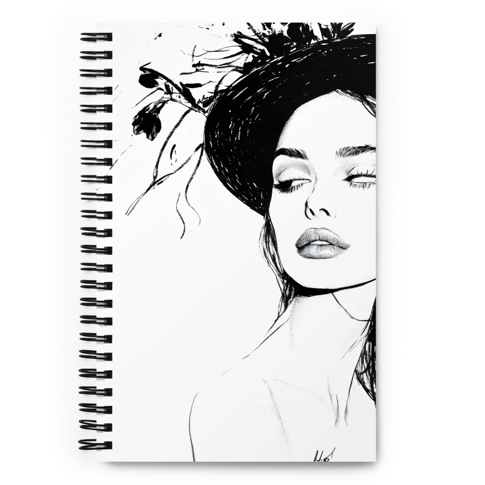 Elegance in Serenity | Spiral Notebook