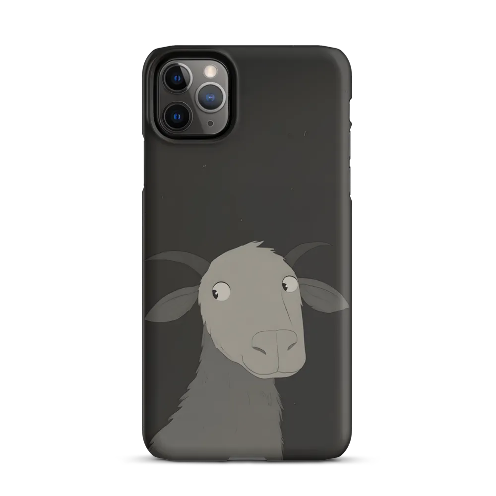 Whimsical Goat in Darkness