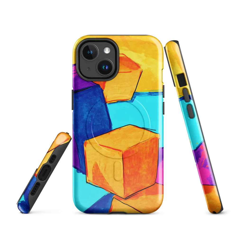 Playful Cubes in Vibrant Harmony