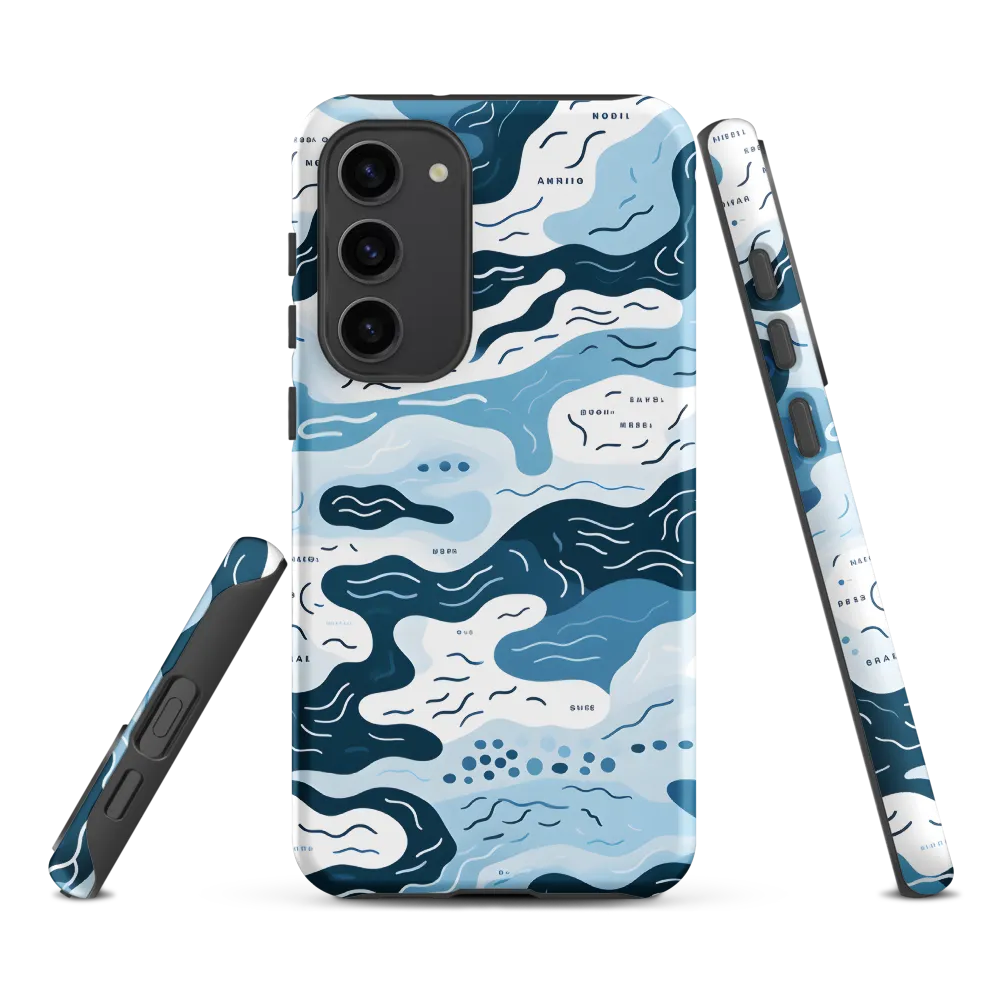 Flowing Waters: An Abstract Journey | Phone Case |  S23 Plus | Tough Case | Matte