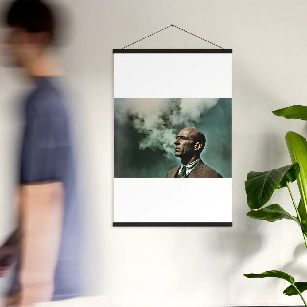 Clouded Thoughts | Poster With Black Wood Hanger | 24″×36″