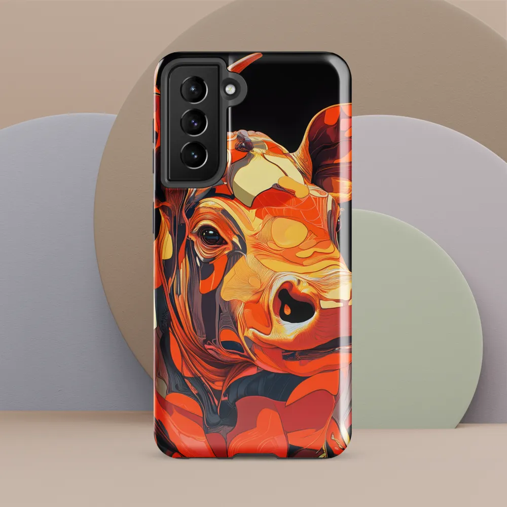 Modern Serenade: The Vibrant Cow