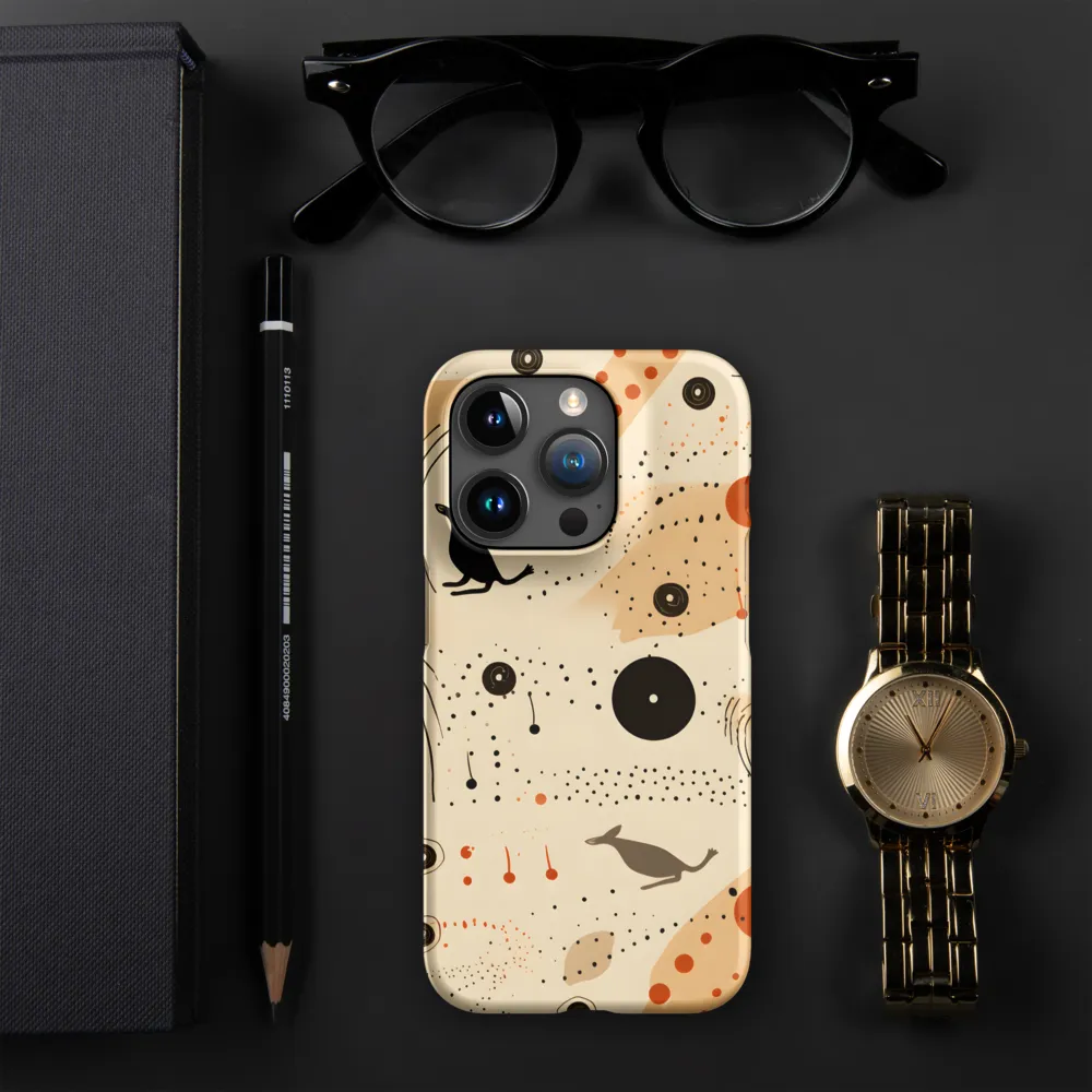 Playful Patterns in Earth Tones | Phone Case |  15 Pro | Snap Case | Matte