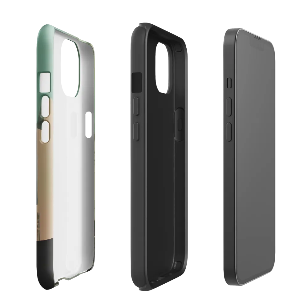 Urban Nostalgia: A Retro Cityscape | Phone Case |  13 | Tough Case | Glossy