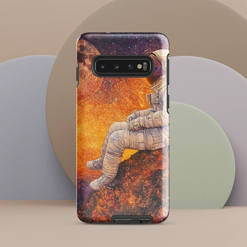 Cosmic Contemplation | Phone Case |  S10 | Tough Case | Glossy