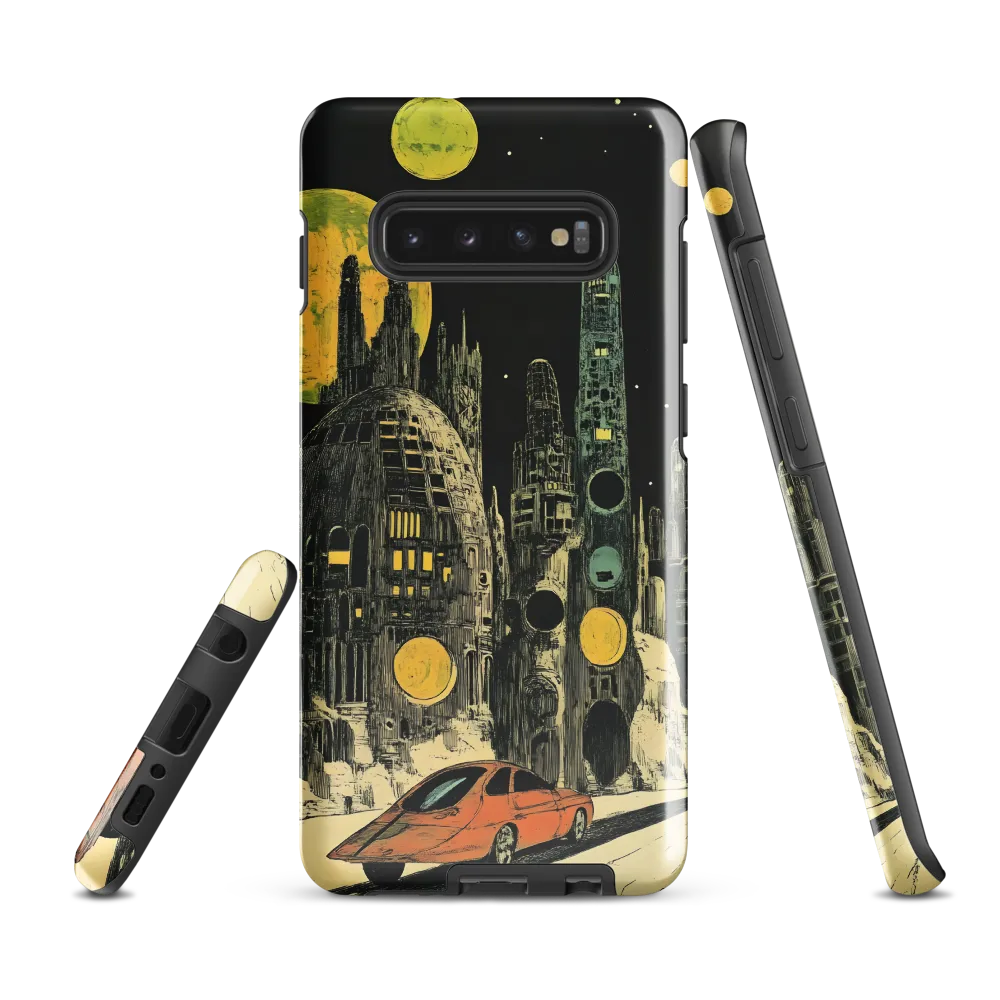 Odyssey in a Futuristic City | Phone Case |  S10 Plus | Tough Case | Glossy