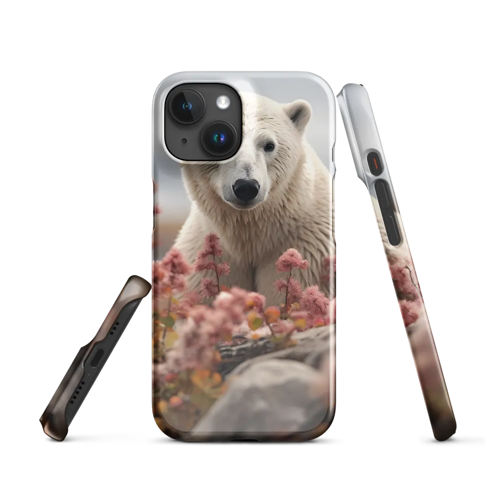 Curiosity Among Blooms: The Polar Bear