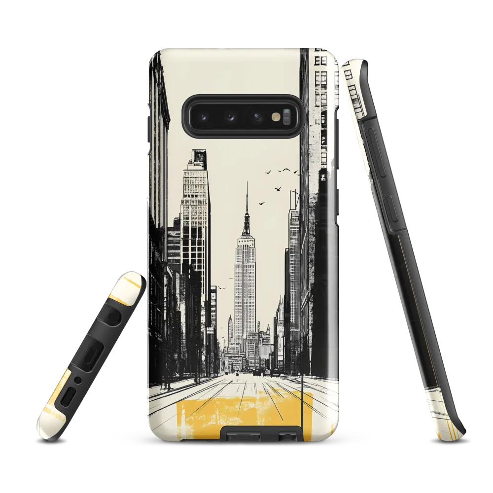 Urban Serenity: Empire State Reflection | Phone Case |  S10 Plus | Tough Case | Glossy