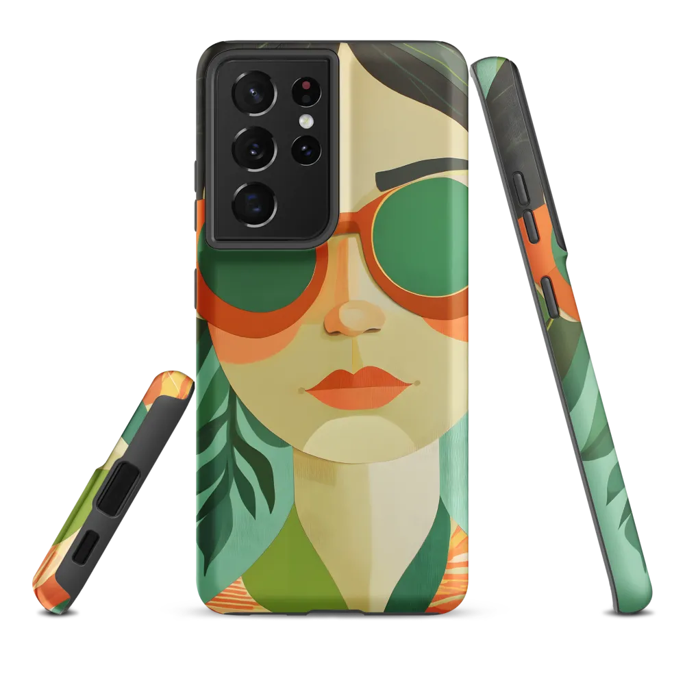 Bold Serenity: A Modern Portrait | Phone Case |  S21 Ultra | Tough Case | Matte