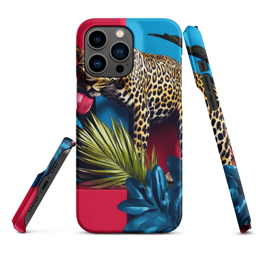 Playful Leopard in Vibrant Paradise